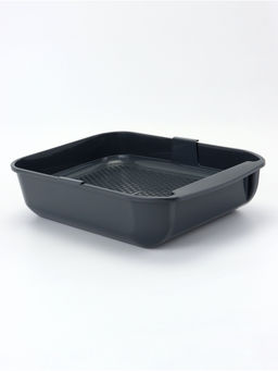 Туалет для кошек Марсель глубокий с сеткой 50×34.5×12 см (полипропилен) серый