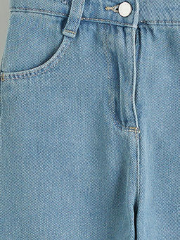 Beli Lastikli Mom Fit K?z ?ocuk Jean Pantolon