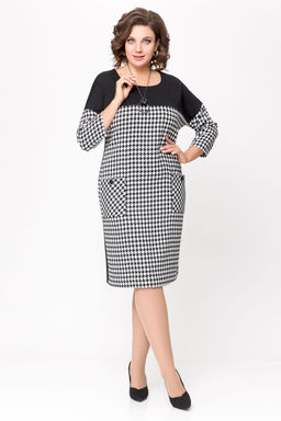 Блуза Swallow 803.2 черный+серебряный узор фото 992