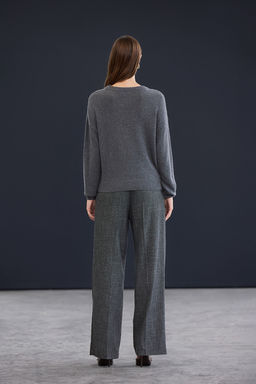 Trendyol Studio Kahverengi Kasmir Kar?s?ml? Bisiklet Yaka Triko Kazak TWOAW26KZ00251 - Trendyolmilla фото 7