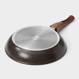 Сковорода Magistro Granit, d=28 см, кованый алюминий, съёмная ручка soft-touch, антипригарное покрытие, индукция, чёрная фото 8
