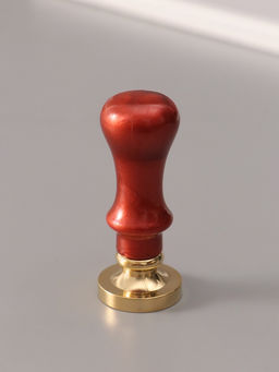 Печать для сургуча с пластиковой ручкой «Буква V на вензеле», 2.5×2.5×6.3 см