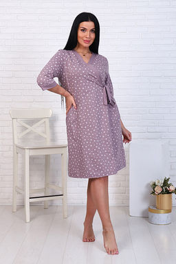 Халат для беременных и кормящих мам, звезды, кофе (10201-9)