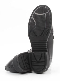 03-DEB57-1 BLACK Лоферы женские (натуральная кожа)