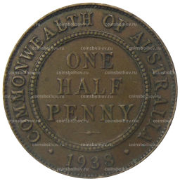 1/2 пенни 1938 года Австралия