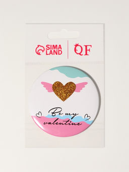 Цена за 4 шт. Зеркало карманное «Сердечки», d=7 см, МИКС