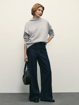 Худи свободного кроя из футера / Zarina  фото 2