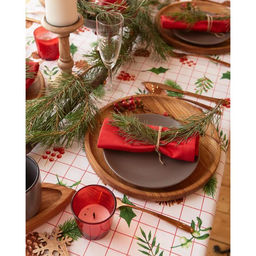 Скатерть новогодняя Доляна New Year 146х180см, 100% хлопок, рогожка 164 г/м2  фото 6