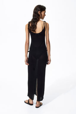 Vestido en punto fino de mezcla de seda - H&m фото 6