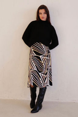 Юбка А-силуэта с принтом - Martichelli фото 3