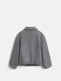 ACOOLA / Куртка детская для девочек Mocka серый меланж  фото 2