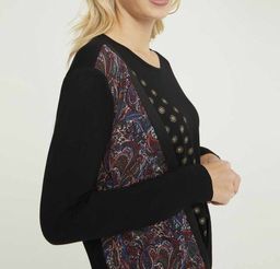 Блузка, черная - Linea tesini фото 6