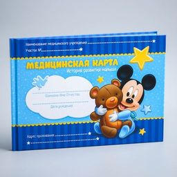 Медицинская карта История развития ребёнка, Микки Маус, 40 листов - Disney фото 12