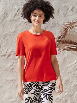 Футболка из льна и вискозы ESMARA  фото 4