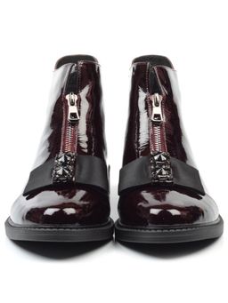 01-CA104-3 WINE Ботинки женские (натуральная кожа, байка) - No name фото 9