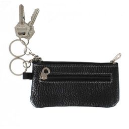 Футляр для ключей Croco-кл-500 (на молнии) натуральная кожа черный флотер (40) 209457  фото 3