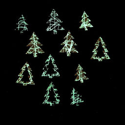 Новогодний декор «Ёлочка», с подсветкой, набор 12 шт.