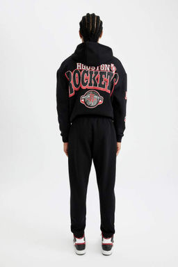 DeFactoFit НБА Хьюстон Рокетс Толстые спортивные штаны прямого кроя с карманами и карманами  фото 8