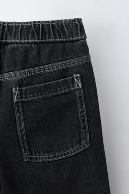 CONTRAST STITCH BALLOON JEANS - Zara фото 4