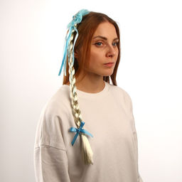 Коса на зажиме Снежная принцесса, 50 см - Simaland фото 10