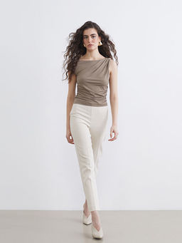 Beli Fermuarl? Dar Fit Kad?n Pantolon