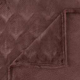 Плед/покрывало в коляску 80х80см "Корица", велсофт "Магнолия" гладкокрашенный, полиэстер 100%, плотность 270г/м2, упаковка: пакет ПП 22х30см, "Домашняя мода" (Россия)