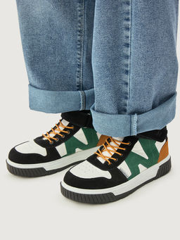 Ботинки 16м15325 белый/изумруд