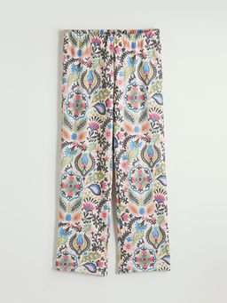 Beli Lastikli Desenli Kad?n Pijama Alt?