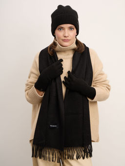 Шарф из кашемира 12219n черный