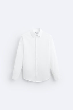 STRETCHY POPLIN SHIRT - Zara фото 17