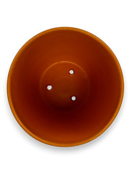 Горшок цветочный с поддоном 5 л, d122/h19,5 см терракот керамика, "Голландия" (М)