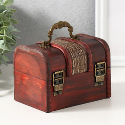 Шкатулка для украшений «Сундук. Абрэмо», дерево, 9×13×9.5 см