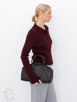 Сумка женская кожаная 1126M coffee Polina&Eiterou