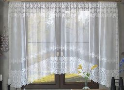 03С1819-Г50 ЗАНАВЕСКА ДЛЯ КУХНИ белый 1.65*2.85м