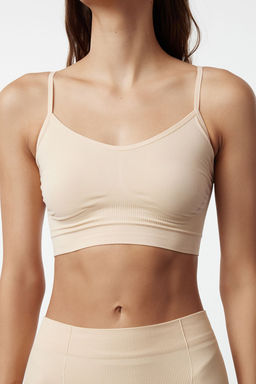 TRENDYOLMILLA Siyah Seamless/Dikissiz Balensiz Ip Ask?l? Orme Bustiyer THMAW21BS0002  фото 19