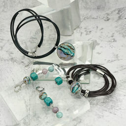 Серьги из муранского стекла MORNING SKY LS3285