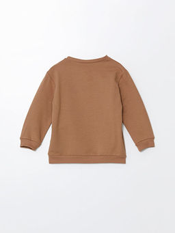 Bisiklet Yaka Bask?l? Erkek Bebek Sweatshirt - Waikiki фото 3