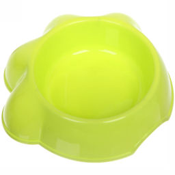 Цена за 3 шт. Миска пластиковая "Лапка" 21*6,5см цвет зеленый /500мл