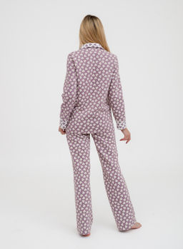 Пижама женская из футера Салли молочный