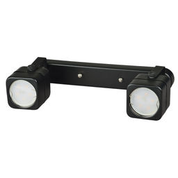 DLC-S613 GU10x2 BLACK Светильник декоративный накладной, серия Sotto. Без лампы, цоколь GU10x2шт. Металл. Черный. TM Fametto
