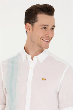 U. S. Polo Assn Мужская белая рубашка с длинным рукавом - U.s. polo assn фото 10