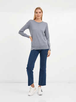 джемпер женский из шерсти в сером цвете - Glenfield фото 2