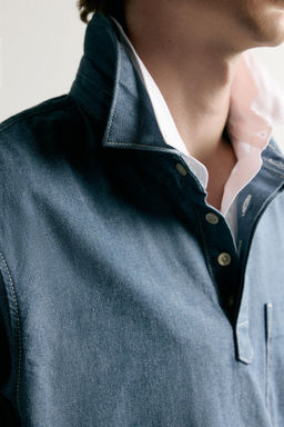 BERMUDA DENIM LIGERO PLIEGUES / Azul - Zara фото 5