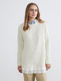 Bisiklet Yaka Dokulu Kad?n Tunik