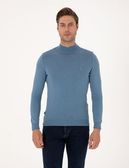 Mavi Slim Fit Yar_m Bal_k__ Yaka Basic Triko Kazak