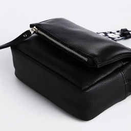 Сумка женская кросс-боди TEXTURA на молнии, 21×7×13 см, чёрная