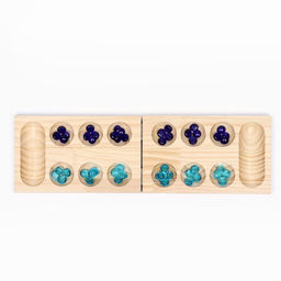 Настольная игра на логику «Калах. Манкала», 48 камней