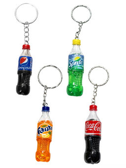 Цена за 3 шт. Брелок пластик. "Cola / Pepsi / Fanta / Sprite" (KL-3090)