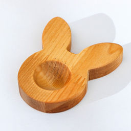 Пасхальный деревянный набор Adelica, подставка для яиц заяц 1 ячейка, сервировочная доска, термонаклейки 7 шт, берёза  фото 8