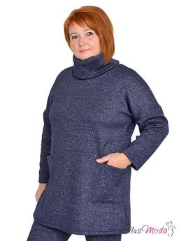 Свитер Модель №1021 размеры 44-84 - Plusmoda фото 3